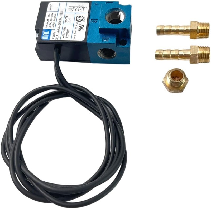 Fuziddn 3 Port Boost Control Solenoid Valve, Replacement for MAC Valve 35A Series & OEM 35A-AAA-DDBA-1BA, 12V DC 5.4W High Flow Electronic Boost Controller for Turbocharged Vehicles - Image 5
